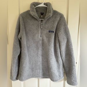 Patagonia women’s Los Gatos 1/4 zip sweater in gray size L